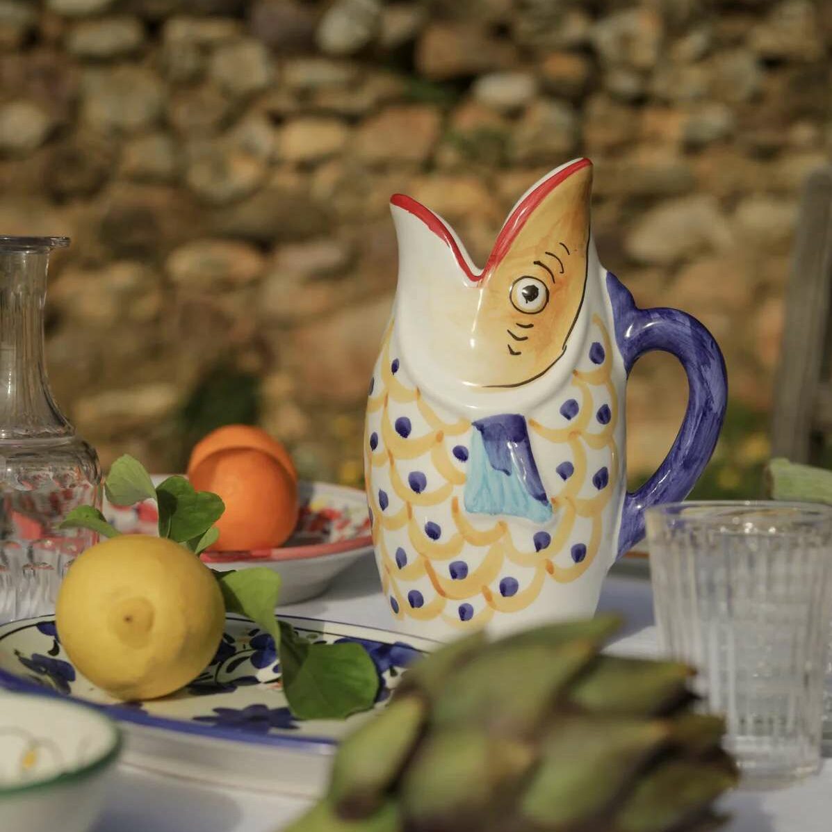 ARCUCCI FISH CARAFE 1 LITER - Green